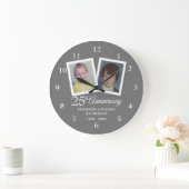 Silver 25th Wedding Jubileum Childhood Foto's Grote Klok (Huis)