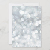 Silver 25th Wedding Jubileum Uitnodiging (Achterkant)