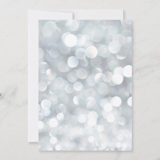 Silver 25th Wedding Jubileum Uitnodiging (Achterkant)