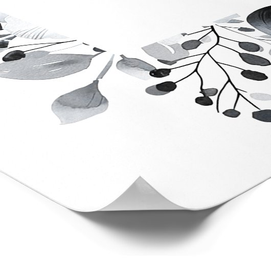 Silver 25th Wedding Jubileum Welkomstteken Poster (Hoek)