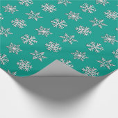 Silver 3-d sneeuwvlokken,  achtergrond cadeaupapier (Hoek)