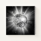 Silver 60th Birthday 70's Disco Ball Gastenboek Notitieboek (Achterkant)