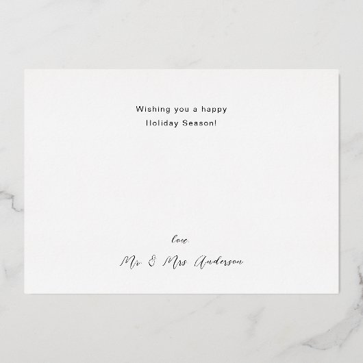 Silver 6 Multi Photo Holiday Kaart (Achterkant)