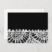 Silver Abaya Pattern Uitnodiging Briefkaart (Voorkant / Achterkant)