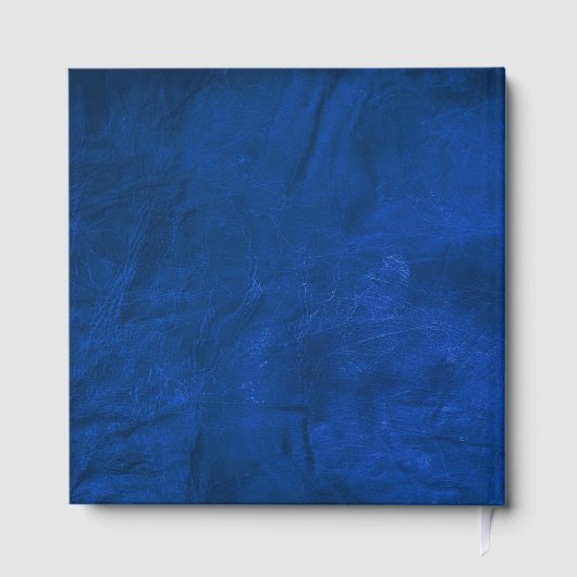 Silver Afstuderen Laurel op blauw leder Gastenboek (Achterkant)