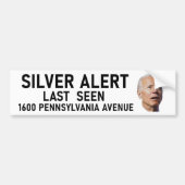 Silver Alert Joe Biden Bumpersticker (Voorkant)