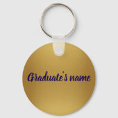 Silver Aluminum Photo Graduation Keychain (Achterkant)