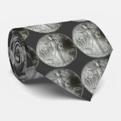 Silver American Eagle Stropdas (Opgerold)