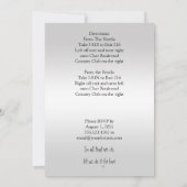 Silver and Black Butterfly Post Uitnodiging voor d (Achterkant)