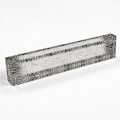 Silver and Black Celtic Spiral Knoopt Pattern Naambordje