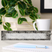 Silver and Black Celtic Spiral Knoopt Pattern Naambordje