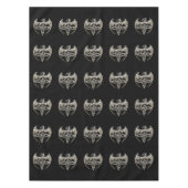 Silver and Black Dragon Trine Celtic Knoart Tafelkleed (Voorkant)