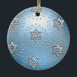 Silver and Crystal Star of David Hanukkah Ornament<br><div class="desc">Holiday themed items designed by Umua. Printed and shipped by Zazzle or their affiliates.</div>