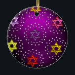 Silver and Crystal Star of David Hanukkah Ornament<br><div class="desc">Holiday themed items designed by Umua. Printed and shipped by Zazzle or their affiliates.</div>