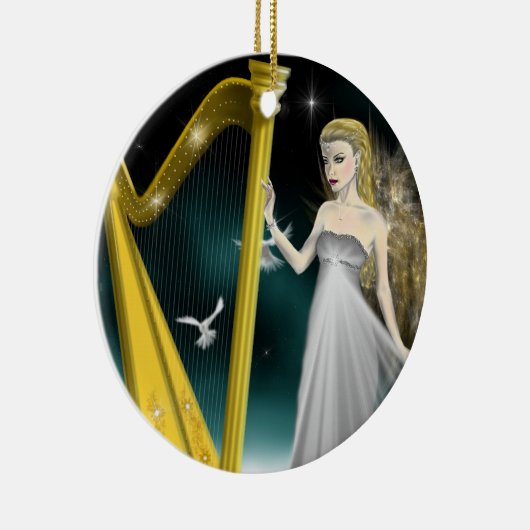 Silver and Gold Angel Circle Ornament (Rechts)