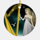 Silver and Gold Angel Circle Ornament (Voorkant)