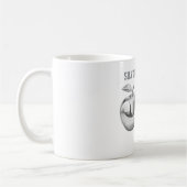 Silver and gold apple Mug Koffiemok (Links)