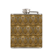Silver And Gold Art Deco Pattern Heupfles (Achterkant)