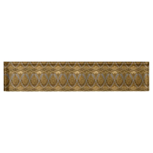 Silver And Gold Art Deco Pattern Naambordje (Voorkant)