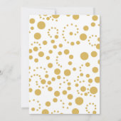 Silver and Gold Kerstmis Uitnodiging (Achterkant)