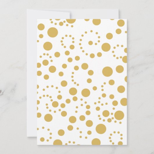 Silver and Gold Kerstmis Uitnodiging (Achterkant)