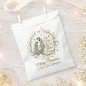 Silver and gold nativity Christmas personalized Bedankzakje (Geknipt)