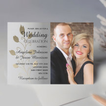 Silver and Gold Photo Wedding