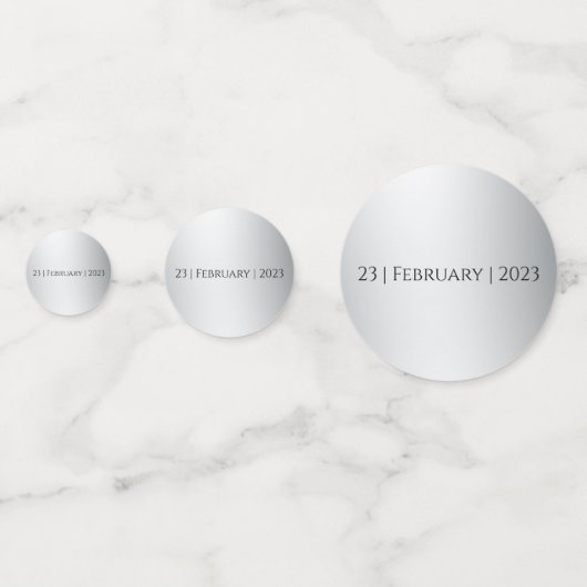 Silver and Pink Floral Wedding Confetti (Achterkanten)