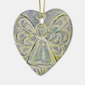 Silver and White Angel Ornament (Links)