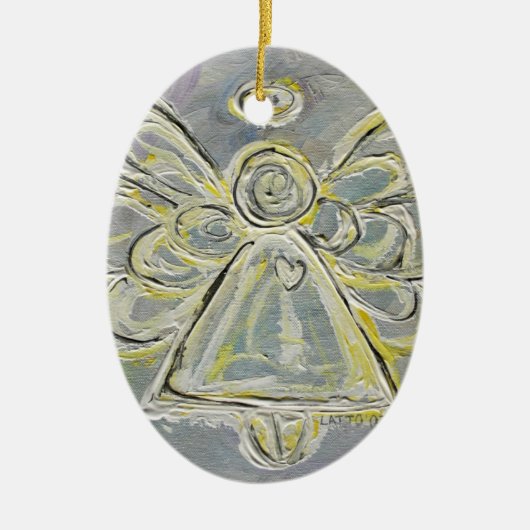 Silver and White Angel Ornament (Voorkant)