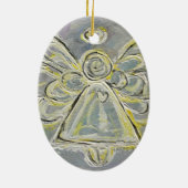 Silver and White Angel Ornament (Achterkant)