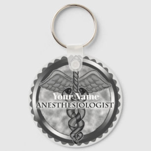 Silver Anesthesioloog Sleutelhanger
