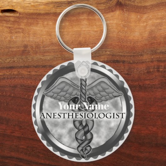 Silver Anesthesioloog Sleutelhanger (Voorkant)