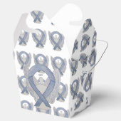 Silver Angel Awareness Ribbon Haal uit de voordeli Bedankdoosjes (Geopend)