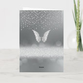 Silver Angel Tears Memorial Card Kaart (Achterkant)