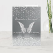 Silver Angel Tears Memorial Card Kaart (Voorkant)