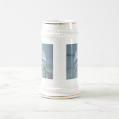 Silver Angel Wings omringd door een hart Bierpul (Center)