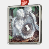Silver Angels Metalen Ornament (Links)