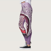 Silver Apple Lace AI-illustratie Leggings (Links)