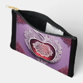 Silver Apple Lace AI-kunst  Etui (Open)