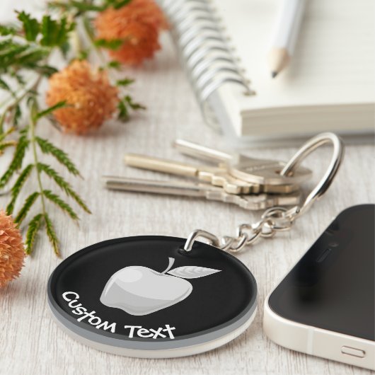 Silver Apple Sleutelhanger (Voorkant Rechts)