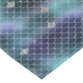 Silver Aqua Blue Mermaid Tafelkleed (Gekanteld)