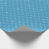 Silver Aqua Mermaid Cadeaupapier (Hoek)