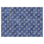 Silver Aquarius Zodiac Sign Navy Blue Digital Camo Tafelkleed (Voorkant (Horizontaal))