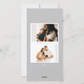 Silver Arch Lijst Hanukkah Foto Feestdagenkaart (Achterkant)