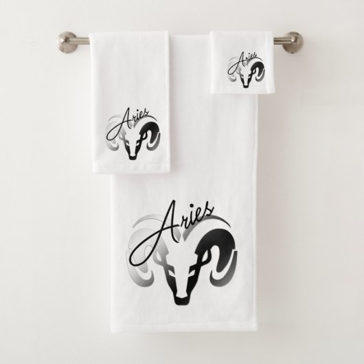 Silver Aries de dierentuin van Ram Bad Handdoek (Insitu)