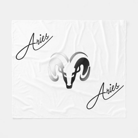 Silver Aries de dierentuin van Ram Fleece Deken (Voorkant (Horizontaal))