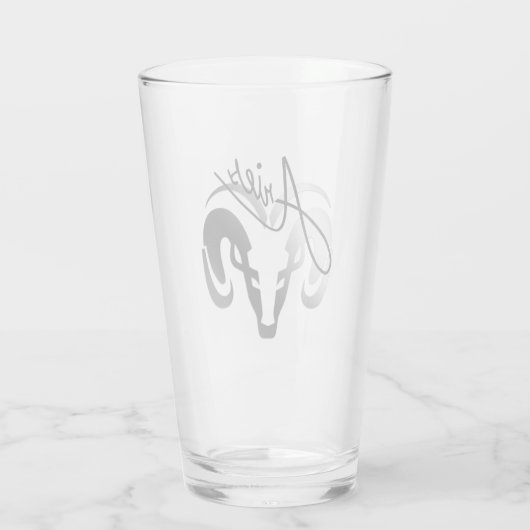 Silver Aries de dierentuin van Ram Glas (Achterkant)