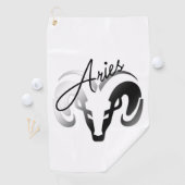 Silver Aries de dierentuin van Ram Golfhanddoek (Insitu)