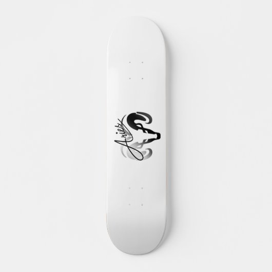 Silver Aries de dierentuin van Ram Persoonlijk Skateboard (Voorkant)